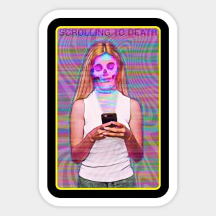 SCROLLING TO DEATH Sticker